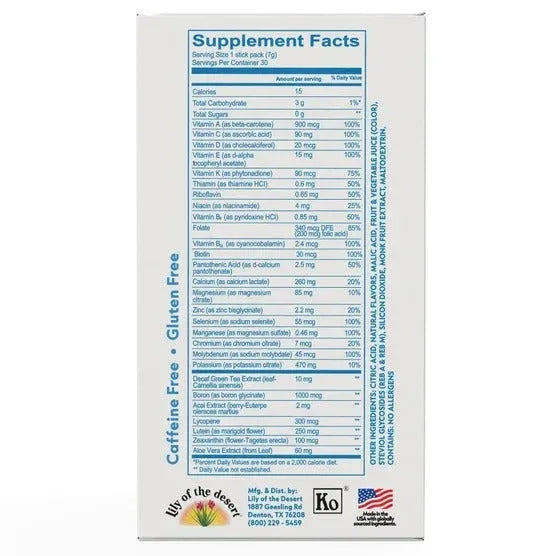 EcoDrink Complete Multivitamin Drink Mix, 30 Packets - USA MEGA SHOP