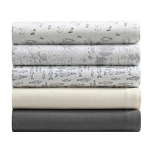 Eddie Bauer 6-Piece Cotton Flannel Sheet Set, Assorted Sizes