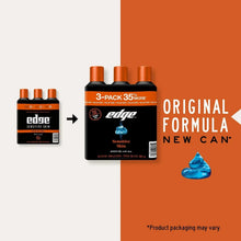 Edge original formula shaving gel 3-pack bottles with orange caps