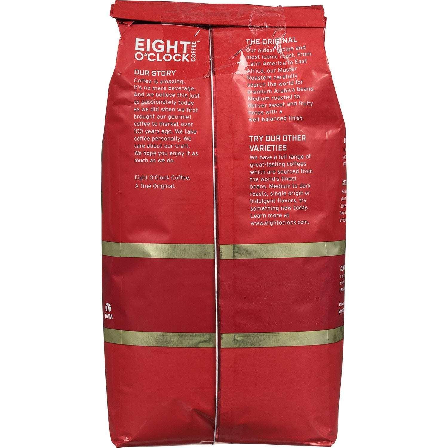 Eight O'Clock Medium-Dark Roast Ground Coffee, The Original, 40 oz. - USA MEGA SHOP