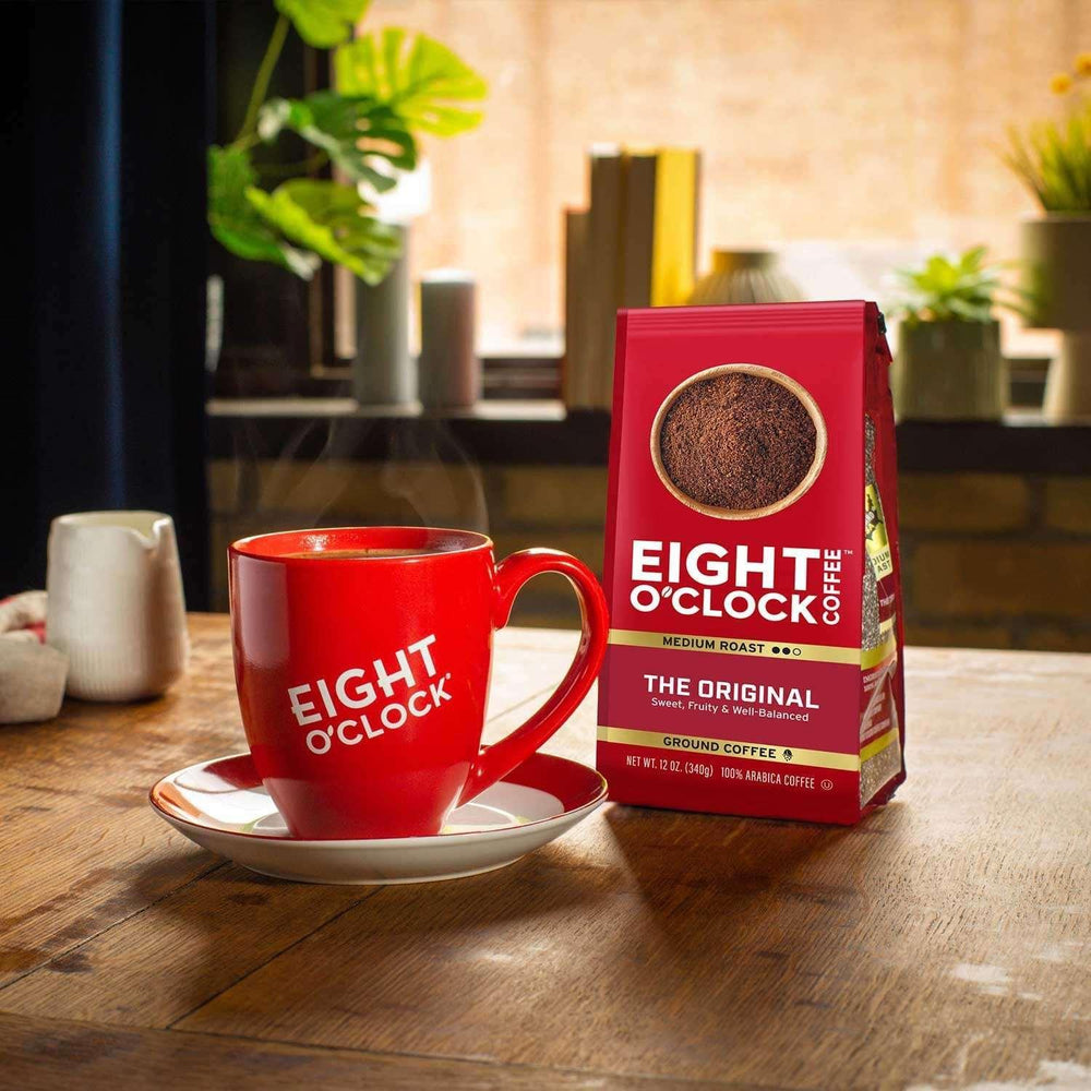 Eight O'Clock Medium-Dark Roast Ground Coffee, The Original, 40 oz. - USA MEGA SHOP