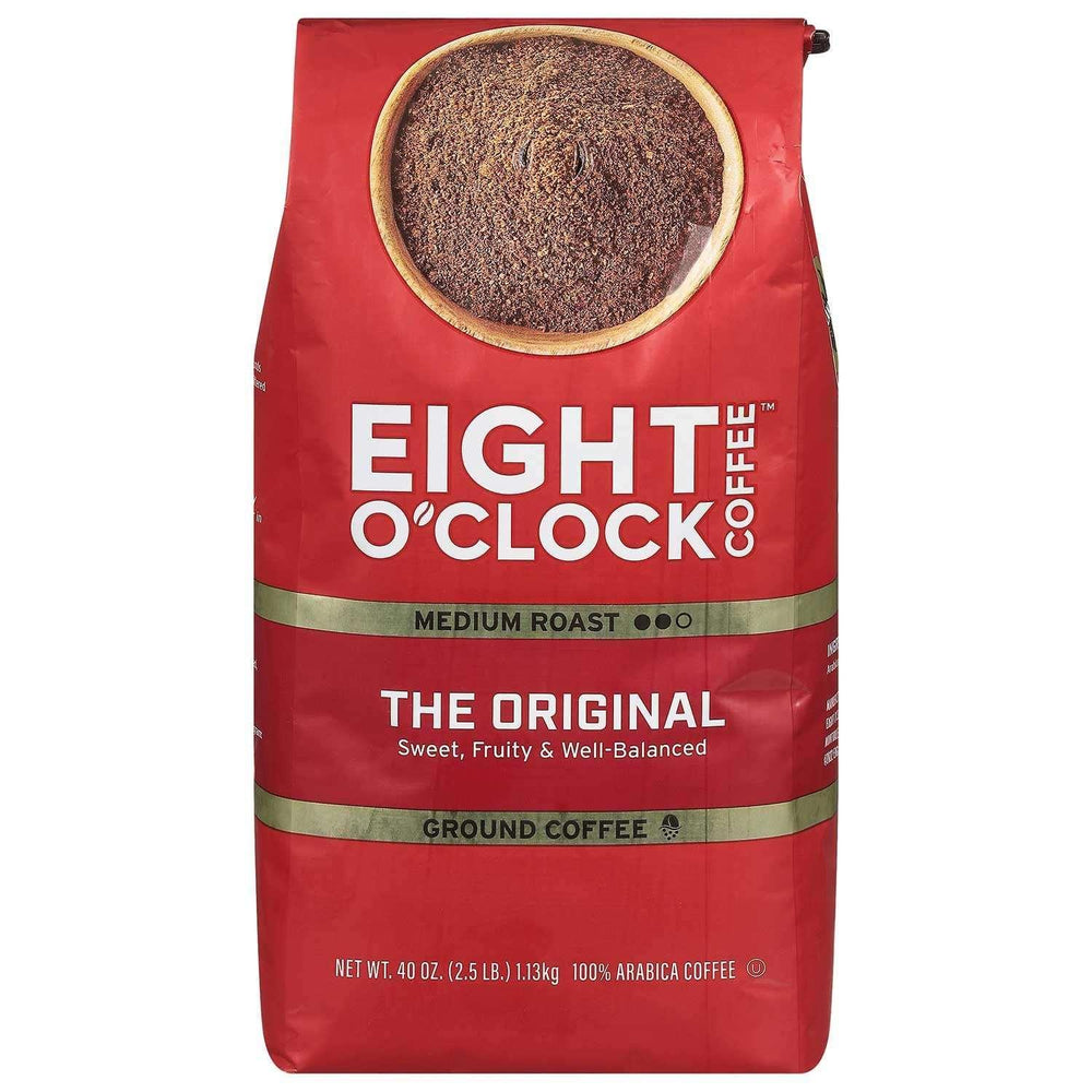 Eight O'Clock Medium-Dark Roast Ground Coffee, The Original, 40 oz. - USA MEGA SHOP