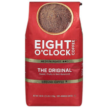 Eight O'Clock ground coffee bag, medium-dark roast, The Original, ground coffee