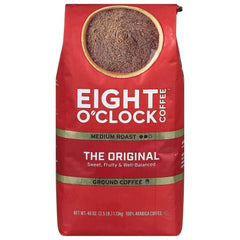 Eight O'Clock Medium-Dark Roast Ground Coffee, The Original, 40 oz. - USA MEGA SHOP