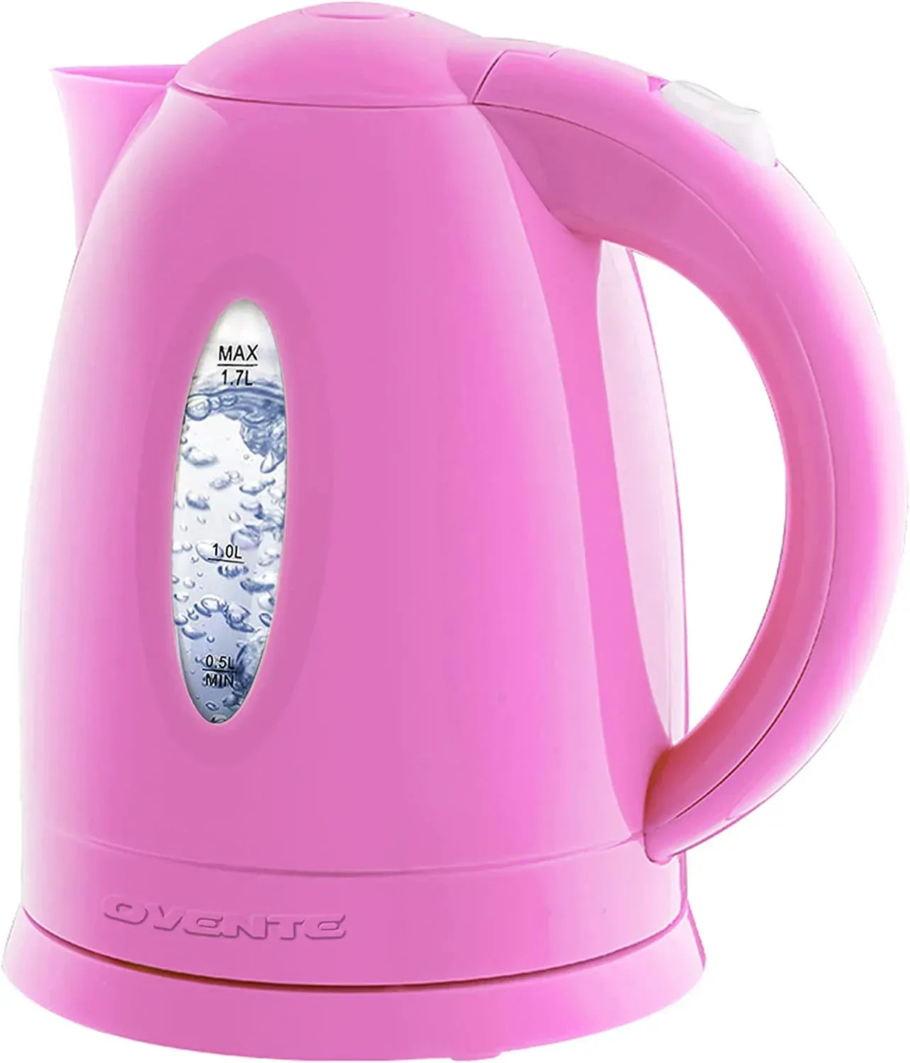 OVENTE Electric Kettle Hot Water Heater 1.7 Liter - BPA Free Fast Boiling Cordless Water Warmer - Auto Shut Off Instant Water Boiler for Coffee & Tea Pot - Black KP72B - USA MEGA SHOP