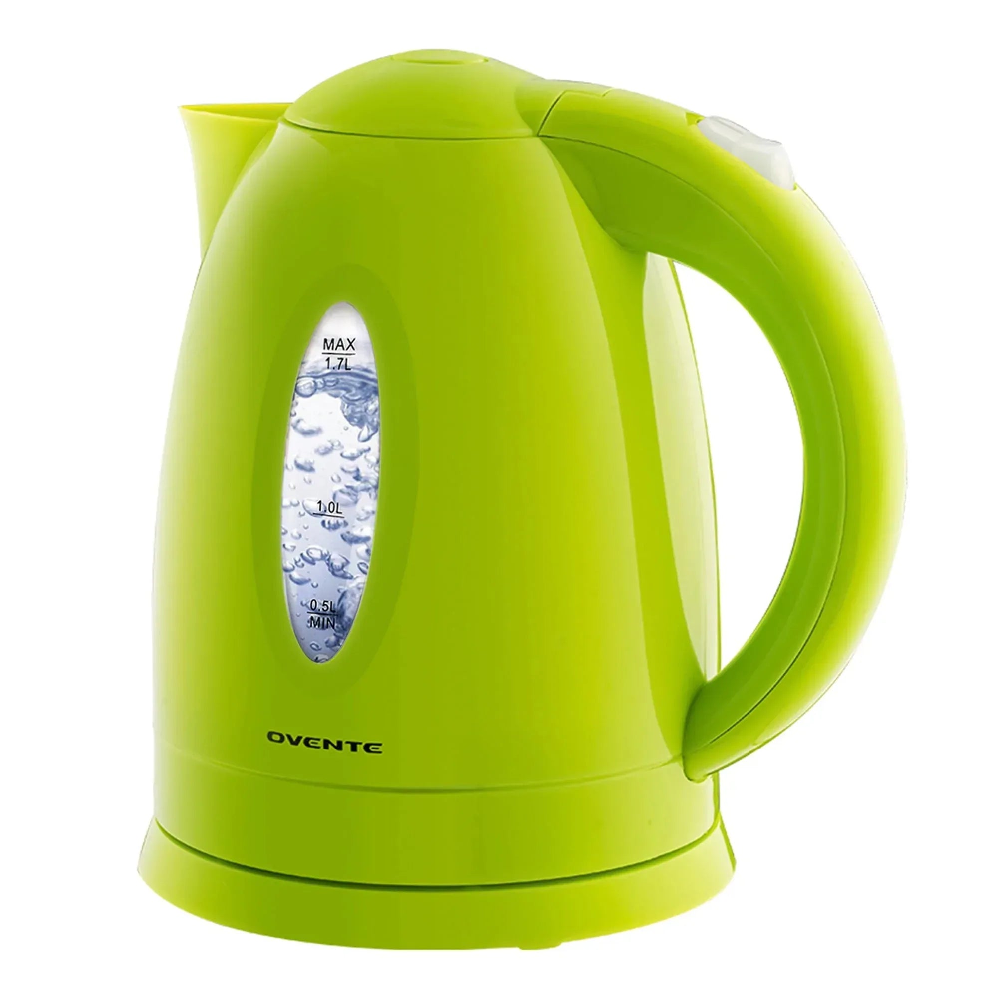OVENTE Electric Kettle Hot Water Heater 1.7 Liter - BPA Free Fast Boiling Cordless Water Warmer - Auto Shut Off Instant Water Boiler for Coffee & Tea Pot - Black KP72B - USA MEGA SHOP