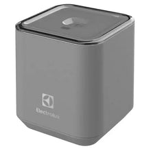 Electrolux handheld vacuum sealer pump, gray with clear top.