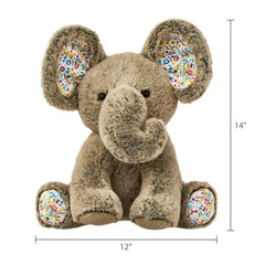 Elephant Plush Toy, Gray, 12", by Way To Celebrate
