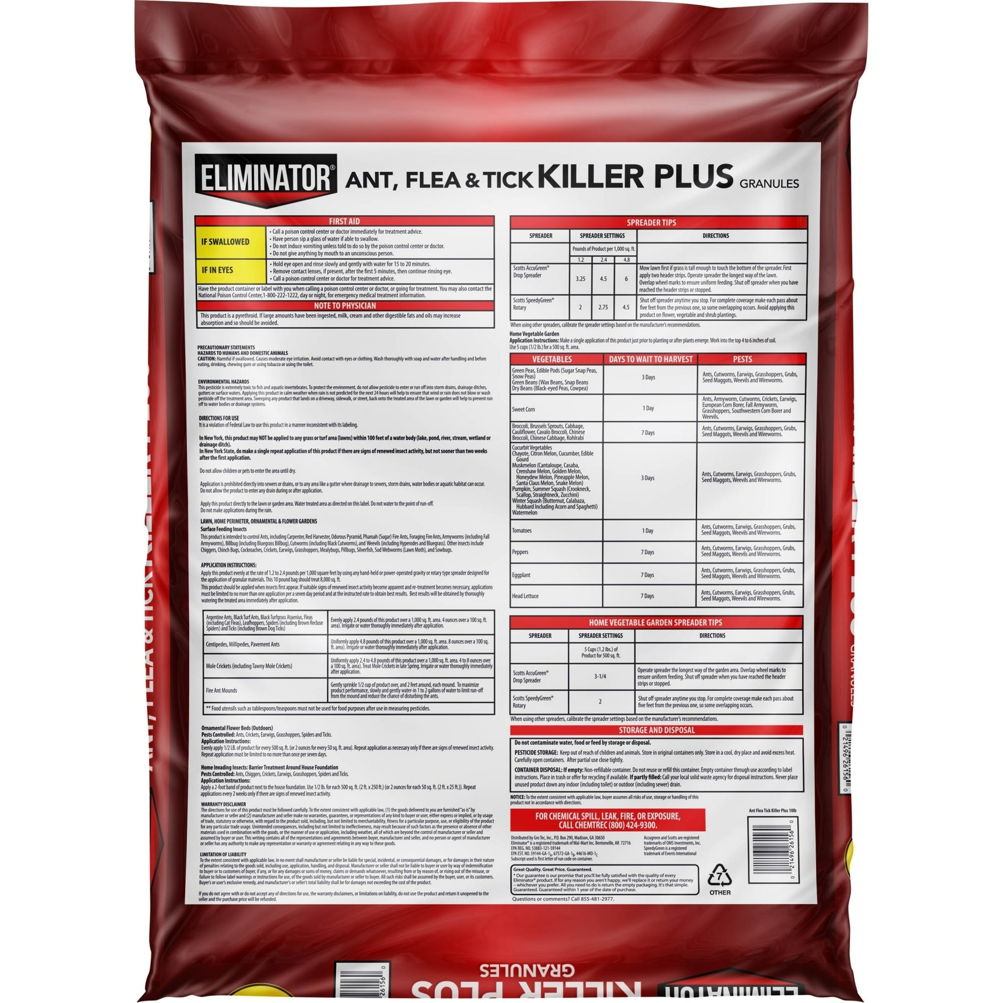 Eliminator Ant, Flea & Tick Killer Plus Lawn Insect Granules Pesticide