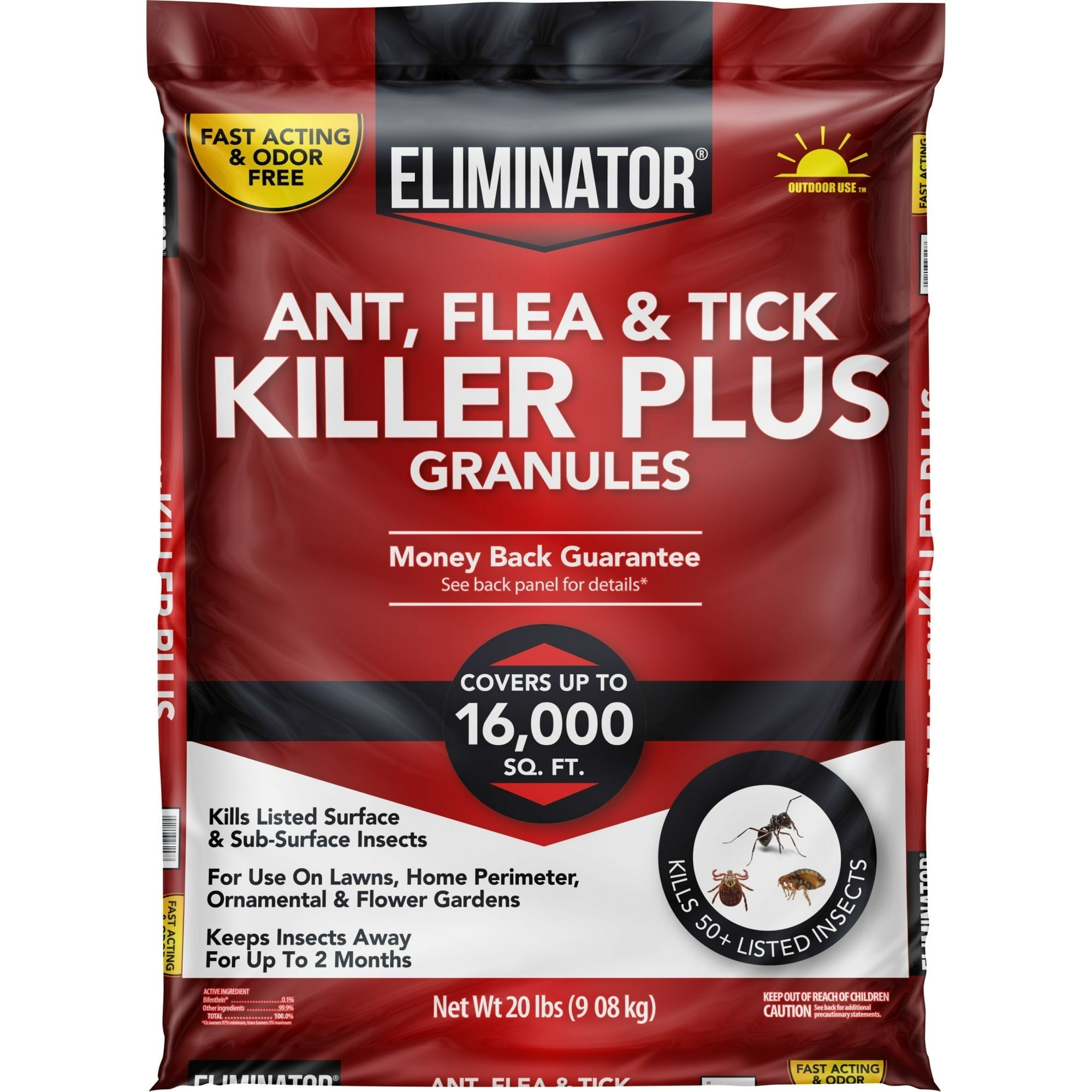 Eliminator Ant, Flea & Tick Killer Plus Lawn Insect Granules Pesticide