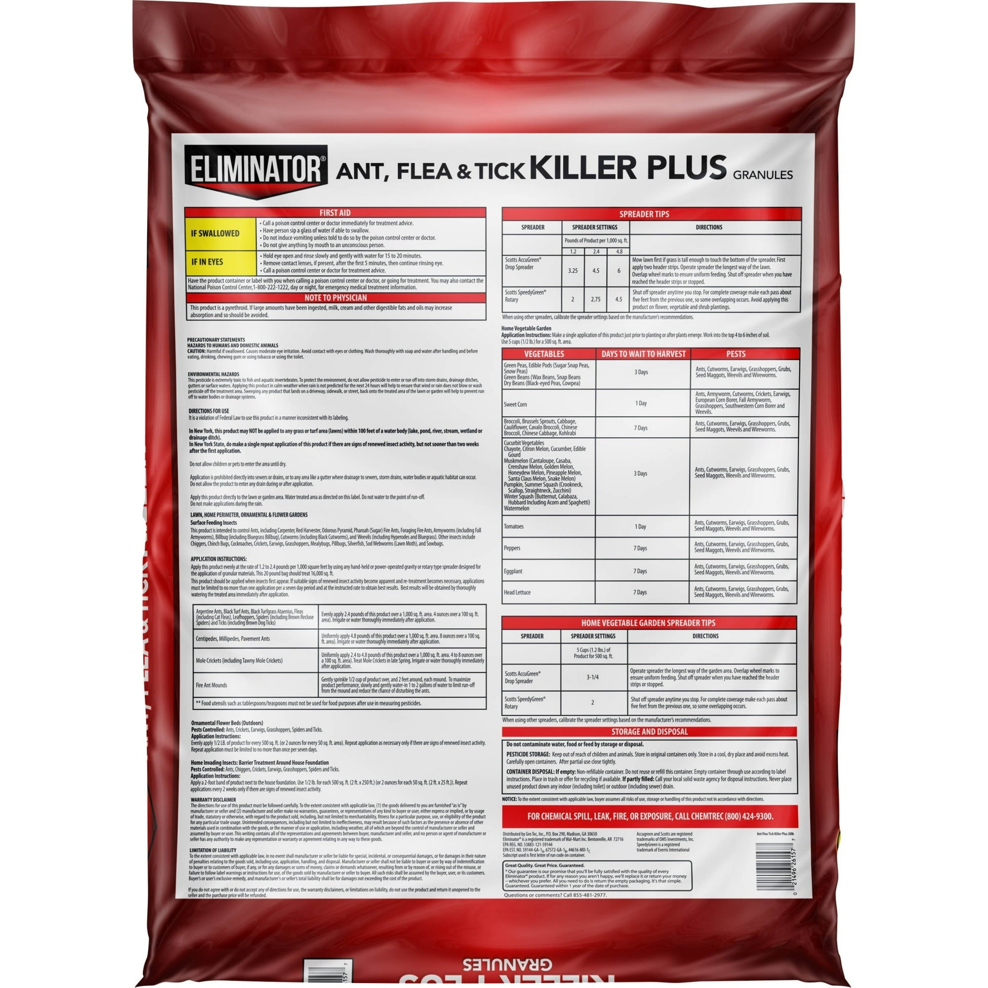 Eliminator Ant, Flea & Tick Killer Plus Lawn Insect Granules Pesticide