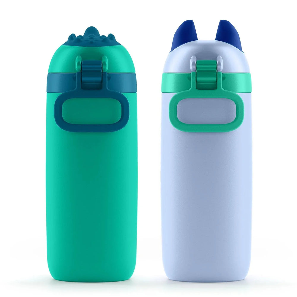 Ello Ellies 2-Pack 12oz Kids Stainless Steel Vacuum Insulated Water Bottle with Straw & Leak-Proof Lid - USA MEGA SHOP
