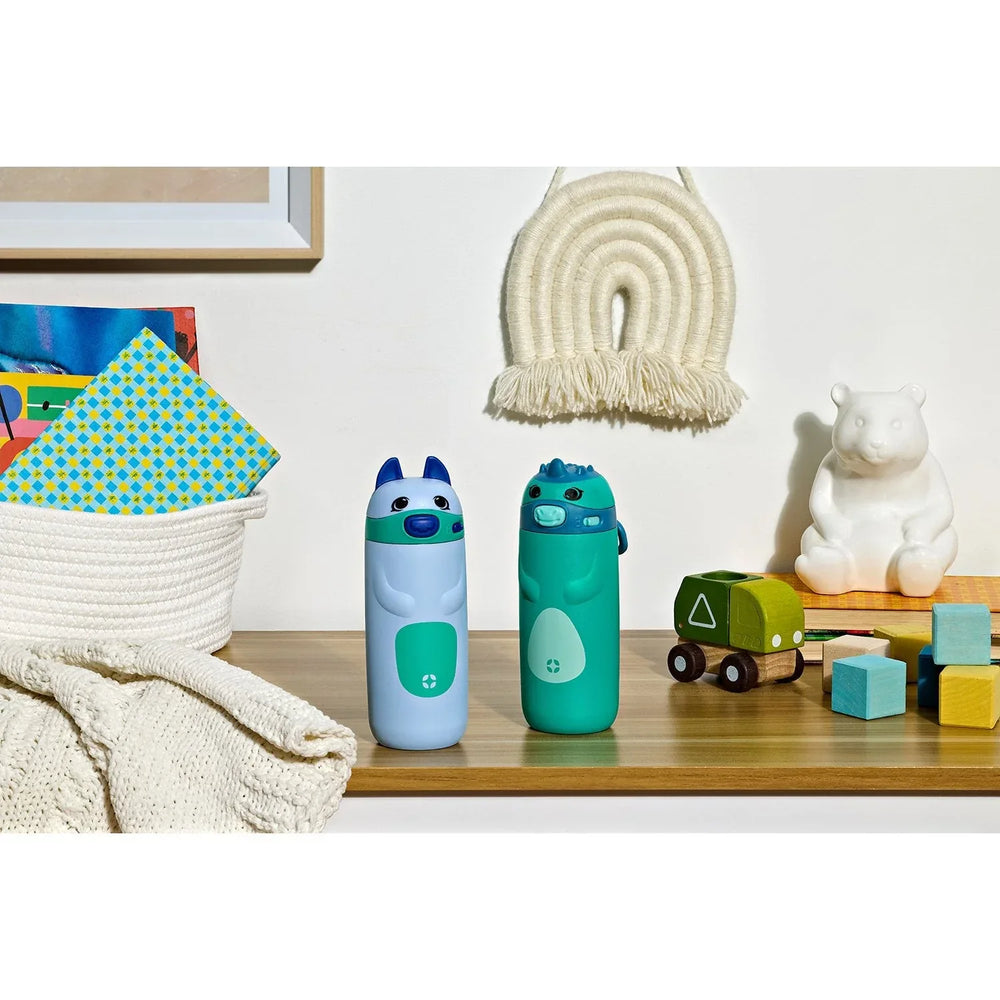 Ello Ellies 2-Pack 12oz Kids Stainless Steel Vacuum Insulated Water Bottle with Straw & Leak-Proof Lid - USA MEGA SHOP
