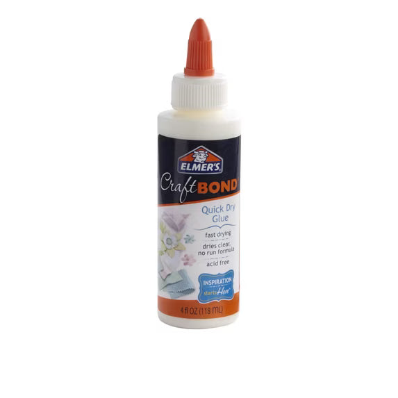 Elmer's Craft Bond Quick Dry Glue, 4 oz.
