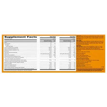 Supplement facts label on Vitamin C drink mix box with serving and ingredient amounts
