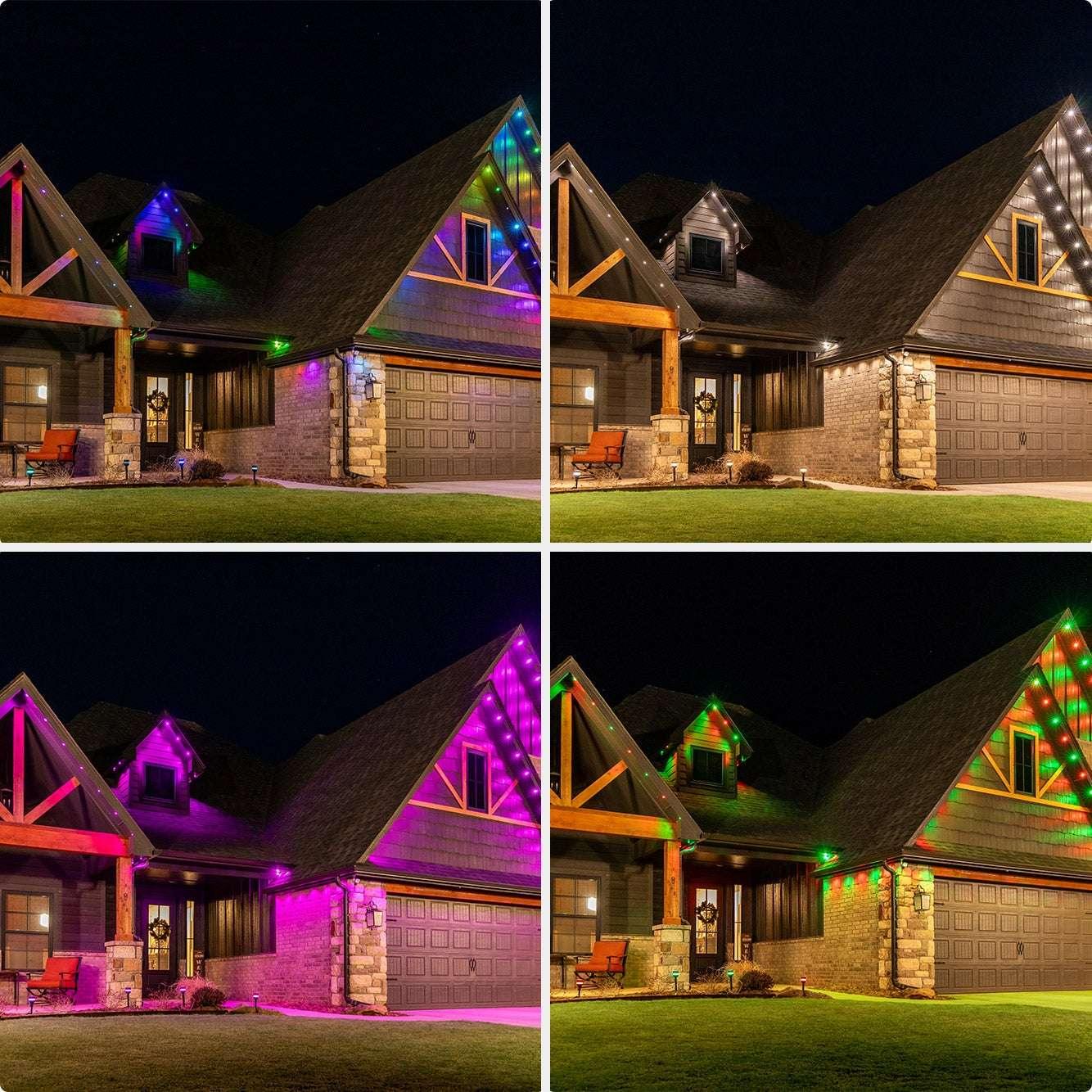 Enbrighten 100ft Permanent Outdoor Wi-Fi Eternity Eave Lights - USA MEGA SHOP