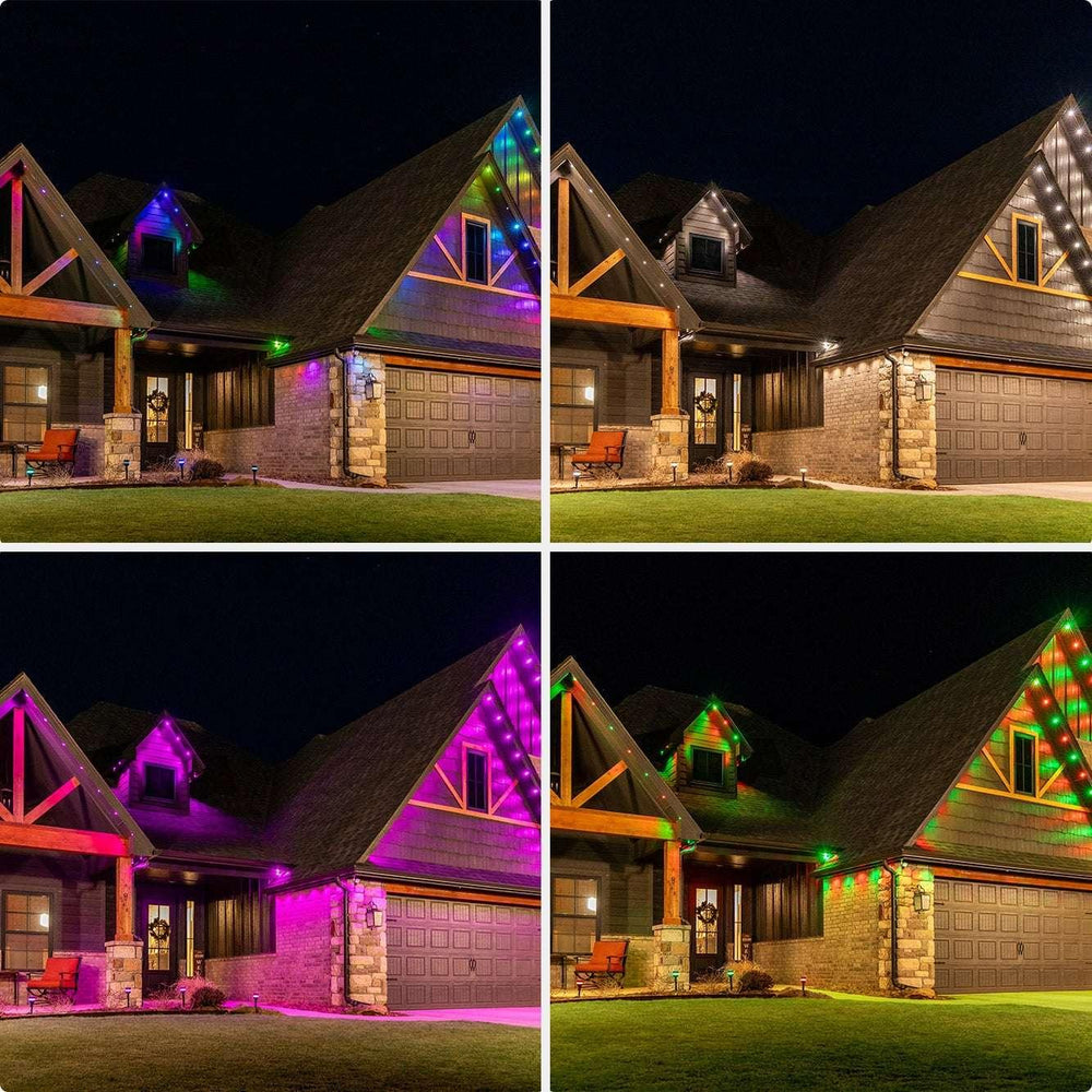 Enbrighten 100ft Permanent Outdoor Wi-Fi Eternity Eave Lights - USA MEGA SHOP