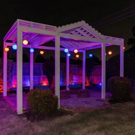 Enbrighten VIBE Wi-Fi Sphere String Lights, 12 Spheres, 5 ft. Spacing
