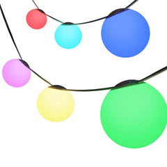 Enbrighten VIBE Wi-Fi Sphere String Lights, 12 Spheres, 5 ft. Spacing