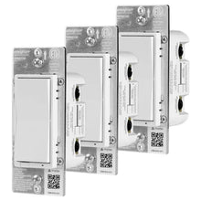 Wi-Fi Matter smart dimmer switch backs with wiring terminals and QR labels, 3-pack