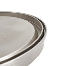 14 in slim LED flush mount light fixture side view, brushed nickel metal rim