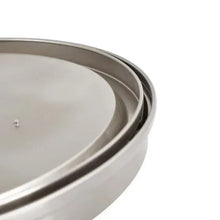 Slim LED flush mount light fixture side profile with brushed metal housing
