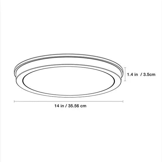 Energetic 14â€ Slim LED Flush Mount Light Fixture - USA MEGA SHOP