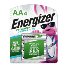 AA rechargeable battery 4-pack, Energizer Recharge Power Plus, AA4 blister package