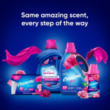 EnsueÃ±o Max fabric softener bottles set with pink ribbons and flower graphics