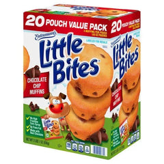 Entenmann's Little Bites Chocolate Chip Muffins, 1.65 oz, 20-Count - USA MEGA SHOP