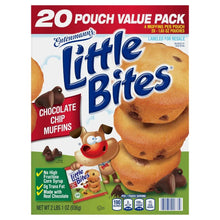 Little Bites chocolate chip muffin value pack, 20 pouches, front view