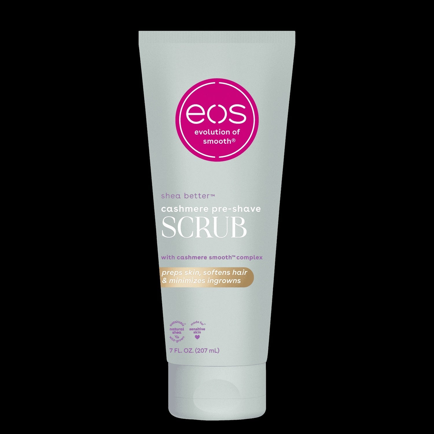 (3 PACK )  Eos Cashmere Skin Collection- Pre-Shave Body Scrub, Vanilla Cashmere, for Dryness, 7 oz