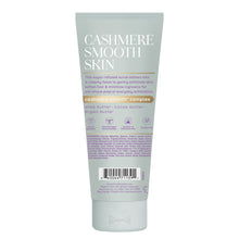 eos Cashmere Smooth Skin pre-shave scrub tube, back label