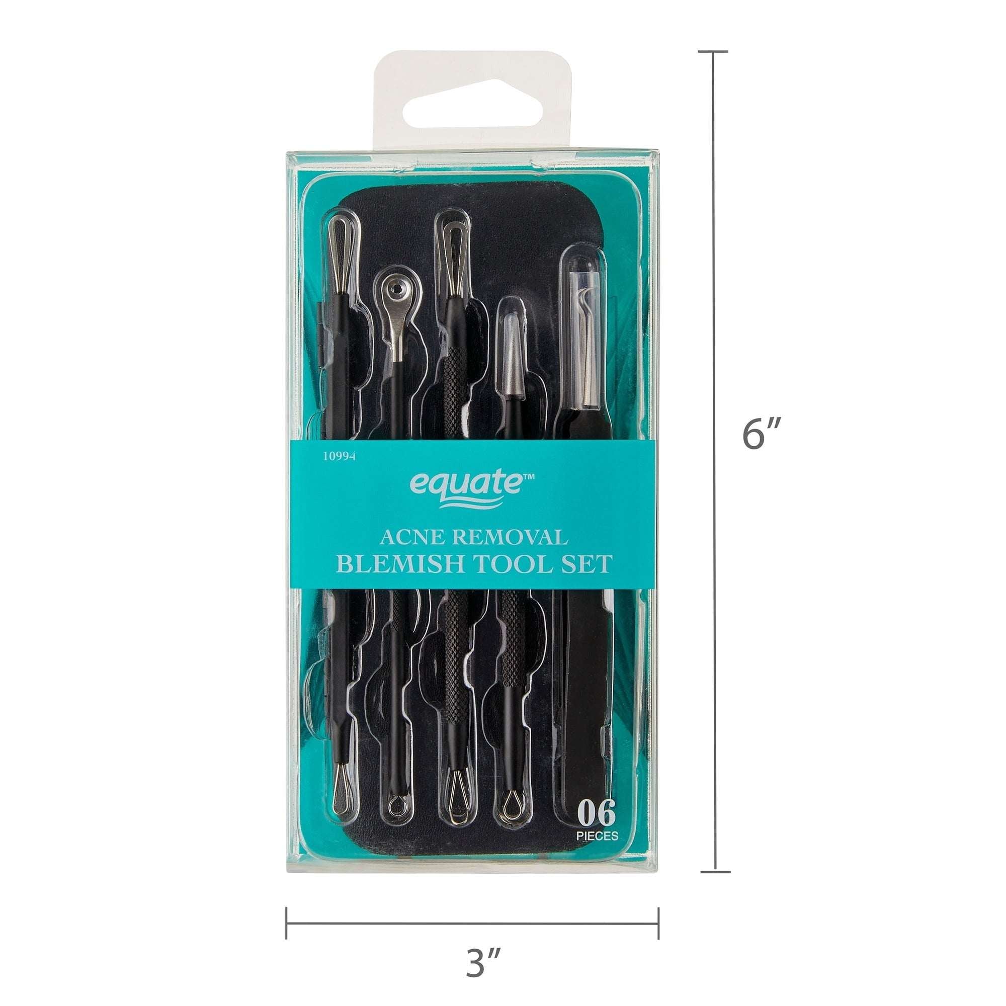 Equate Metal Acne-Removal Blemish Tool Set, 5 Pieces