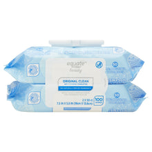 Original Clean re-moistened cleansing wipes 100 count pack in blue packaging