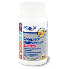 Equate Complete Multivitamin/Multimineral Supplement Tablets, Women 50+, 100 Count