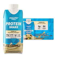 Vanilla protein shake carton with equate Protein Shake label