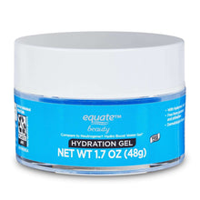 Equate Hydration Gel moisturizer jar, blue label, white cap, 1.7 oz