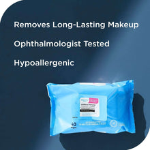 Equate makeup remover cleansing towelettes pack with claims: ophthalmologist tested, hypoallergenic