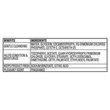 Makeup remover cleansing towelettes ingredient and benefits panel in a table format