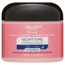 Pink Equate beauty firming night cream jar with red lid
