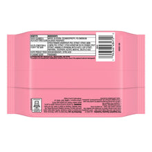 Equate cleansing towelettes pouch back with ingredients panel and barcode