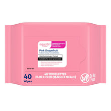 Equate Pink Grapefruit cleansing towelettes, 40-count wipe pouch, ophthalmologist tested