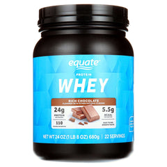 Equate Whey Protein Powder, Rich Chocolate, 24 oz