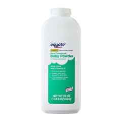 Equate Cornstarch Baby Powder with Aloe and Vitamin E, 22 oz