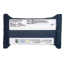 Flushable wipes back label with usage and ingredients information