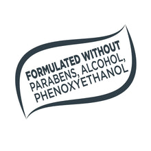 Flushable wipes badge: formulated without parabens, alcohol, phenoxyethanol