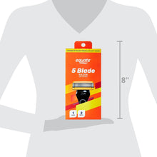 equate 5-blade razor box with 8 in size reference