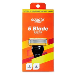 Equate Men's 5-blade Razor Value Bundle, 1 Handle plus 14 blade refills