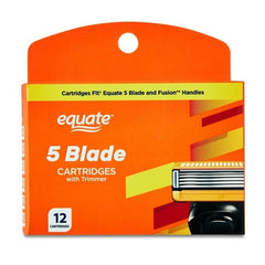 Equate Men's 5-blade Razor Value Bundle, 1 Handle plus 14 blade refills
